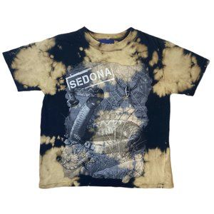 Sedona Arizona Theme Boy's Black/Tan Short Sleeve T-Shirt Size M